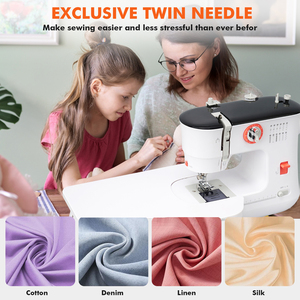 Máquina <span class=keywords><strong>de</strong></span> <span class=keywords><strong>Coser</strong></span> 519 en Stock en <span class=keywords><strong>la</strong></span> UE, 12 Puntadas, Mini Máquina <span class=keywords><strong>de</strong></span> <span class=keywords><strong>Coser</strong></span> Eléctrica <span class=keywords><strong>de</strong></span> Doble Hilo con Mesa <span class=keywords><strong>de</strong></span> Extensión para Uso Doméstico - Product Image 6