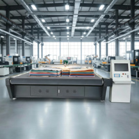 Machine de découpe à plat CNC entièrement automatique à couteau oscillant pour géotextiles et tapis, découpeuse numérique à plat