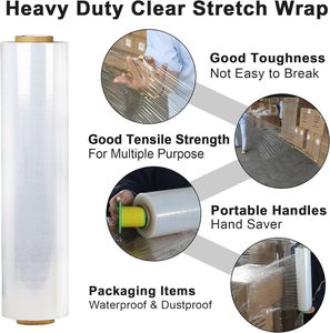 Factory Transparent Plastic <b>Wrap</b> Polyethylene Film for Moving, Packing Pallet Supplies Lldpe Strech <b>Wrap</b> Film - Product Image 5