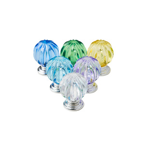 Colored <strong>Knobs</strong> for Living Room <strong>Bedroom</strong> Other Spaces-Glass Acrylic Wardrobe Drawer Dresser Bathroom Hotel Apartment Dining - Product Image 1
