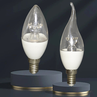 Lampu Lilin LED 5W 6W 7W 9W dengan Basis E14, Model Bunga Vintage