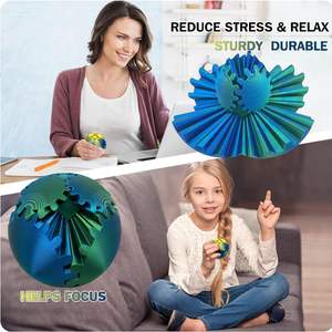 Jouet en plastique rotatif en forme de fleur, anti-ennui scolaire pour étudiants (petit et format de poche) - Product Image 4