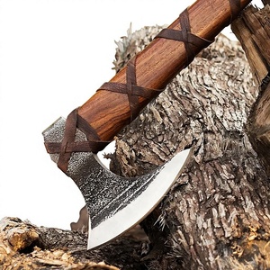 <b>Wood</b> Cutting Hand Axe With Carbon Steel Head And Natural Hardwood Handle For Garden And Camping <b>Wood</b> Axe for Sale - Product Image 3