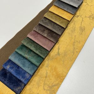 <span class=keywords><strong>Tela</strong></span> de Terciopelo Holandés <span class=keywords><strong>Amarillo</strong></span>, 100% Poliéster, Impermeable, para Fundas de Sofá, Textiles para el Hogar - Product Image 5