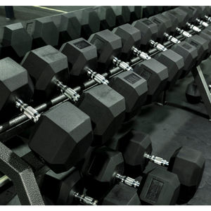 Ensemble d'haltères hexagonaux en caoutchouc 30 <span class=keywords><strong>kg</strong></span> 40 <span class=keywords><strong>kg</strong></span> 50 <span class=keywords><strong>kg</strong></span>, équipement de musculation de salle de sport sans logo, ensemble d'haltères RTS en stock - Product Image 6