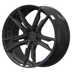 Juego de 4 Ruedas de Aleación Forjadas Cóncavas de 22 Pulgadas, 5x120, 20 mm de Profundidad, Cinco Radios, para G80 M3 G20 M340i Corvette C8 Tesla - Product Image 2