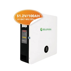 Batterie lithium LifePO4 51,2 V 100 Ah pour stockage d'énergie résidentiel, montage mural, cycle profond, 5,12 kWh, pack de batteries lithium-ion pour la maison - Product Image 5