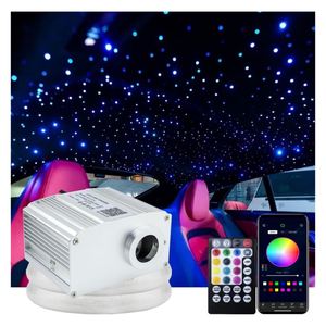 10W RGBW scintillant LED fibre optique lumière Starlight tête d'affiche Kit ciel étoilé voiture 4 mètres pour toit de voiture - Product Image 1