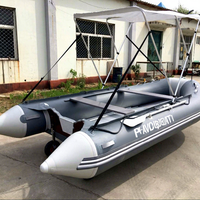 Bateau pneumatique Zodiac ASD-360 380, yacht sportif rigide avec tente pour la pêche, la dérive, en PVC léger, à vendre
