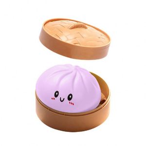 Hot Selling Cute Steamed Bun Stress Relieving Toy Dumpling Soft <b>Squishy</b> Texture Slow Rebound - Product Image 3