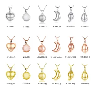 llamadores de angel angeles de plata de ley 925 dijes collar llamador Harmony ball Chime Pendant Necklace