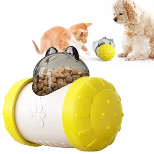 pet cat fun bowl feeding toy dog tumbler feeder Kitten dog Fun Slow Feeder Interactive Swing Bear Toy For Pet Cats Dogs