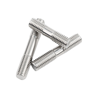 Eight Directions Double-Ended Stud Bolts M14 M16 M18 M20 304 Stainless Steel Grade B Level 5.8 Bright Finish - Product Image 1
