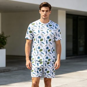 Ensembles pour hommes en maille 230 g/m², ensembles sportifs en maille tricotée respirante 100 % polyester pour hommes, ensemble de vêtements de sport et de fitness pour l'été, ensemble de basket-ball - Product Image 3