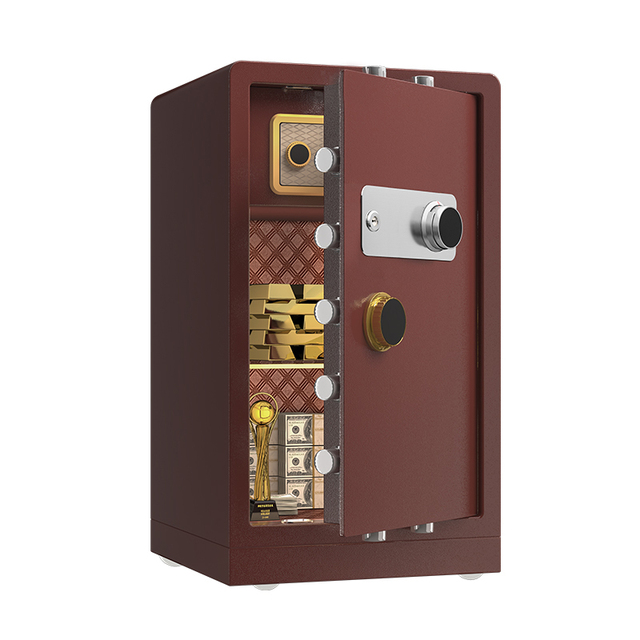 Factory Customization Deposit Cash Security Box Safe Fingerprint Electronic Digital Lock Solid Steel for Jewelry Home Office Use