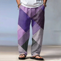 Pantalon droit mi-long pour homme, écologique, séchage rapide, respirant, confortable, imprimé motifs artistiques uniques et tendance, tissu lisse - 35 ans d'expérience