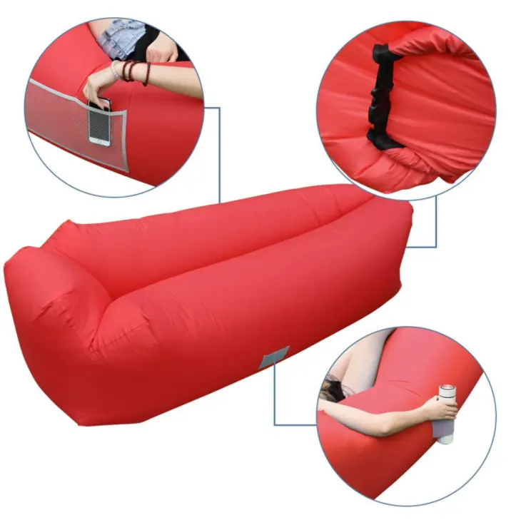 Lettino gonfiabile di alta qualità da campeggio divano pigro divano ad aria per sacco a pelo da spiaggia