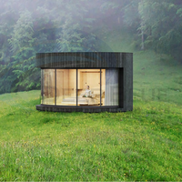 Cabine Glamping Modulaire en Bois pour Expédition et Chargement Faciles – Maisons Préfabriquées de Luxe en Bois Rond – Maisons Circulaires