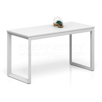 Meubles de bibliothèque scolaire Table de lecture Bureau en bois rectangulaire mobile avec système de freinage à 4 roues pour l'étude des étudiants
