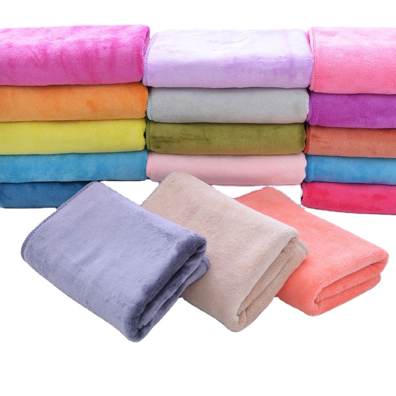 Promotie Product Super Goedkope Absorberende Microfiber Stof 100% Polyester Badhanddoek