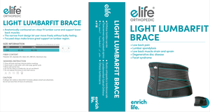 E-Life E-WA025 의학 허리 뒤 버팀대 뒤 지원 허리 버팀대 벨트 이동할 수 있는 허리 패드는 허리 통증을 감소시킵니다 - Product Image 3