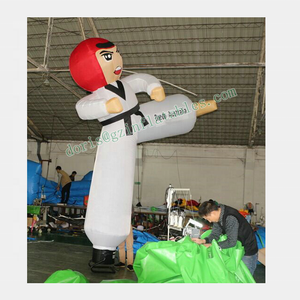 Un couple de figurines gonflables de taekwondo rouge et bleu pour la publicité / Figurine gonflable de taekwondo homme karaté / Figurine gonflable de kung-fu - Product Image 5