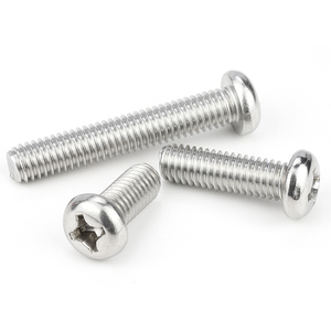 100 cái/túi 304 thép không gỉ Phillips chéo Pan đầu tròn Máy Vít M2 M2.5 M3 M4 M5 M6 gb818 - Product Image 5