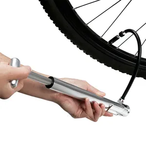 Bomba de neumáticos personalizada portátil, bomba de suelo de aire de bicicleta de aluminio, inflador para marco de ciclismo, bomba de aire de pie para bicicleta