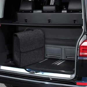Dark Gray Foldable Car Boot Organizer <b>Storage</b> <b>Bag</b> Non Slip 3D Interior Tool Holder for Auto Trunk - Product Image 6