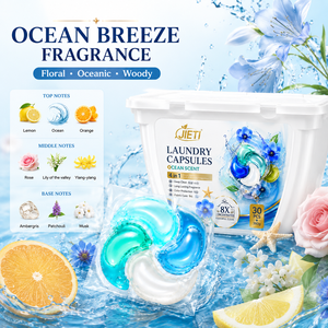 Automatic Washing Machine Laundry <b>Detergent</b> Pods | JIETI Floral Fruity Scent Long Lasting Fragrance Laundry Capsules - Product Image 1