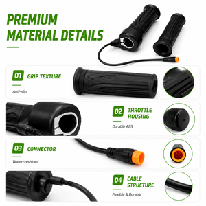 Manillares Completos Impermeables con Señales de Giro 20X para Bicicleta Eléctrica, Accesorios para E-bike - Product Image 2