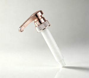 Food Grade PP Syrup Dispenser Pump 28/400 Electroplated Rose Gold Head 5cc 8cc 10cc For <b>Coffee</b> Bar Flavor Syrup Bottle - Product Image 3