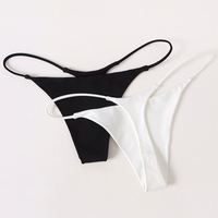 String pour femmes, culottes sexy, tanga taille basse, sous-vêtements de plage, lingerie féminine sans couture, grande taille S-2XL