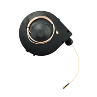Cable de Extensión Eléctrico Industrial, Carrete de Cable Retráctil DYH-1703, Conector BNC, Autoblocante