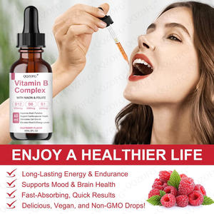 Gotas Líquidas de <span class=keywords><strong>Complejo</strong></span> de Vitamina <span class=keywords><strong>B</strong></span> 60ml Sabor Frambuesa <span class=keywords><strong>con</strong></span> B12, B6, B1, <span class=keywords><strong>Niacina</strong></span> y Folato, Apoyo Energético y Cerebral, Vegano, Sin Azúcar - Product Image 3