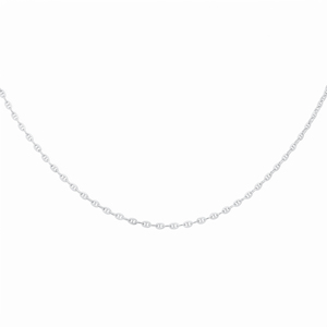 Collier en platine Pt950 blanc brillant réglable, à maillons fins, pour les occasions quotidiennes, bijoux minimalistes en platine - Product Image 5