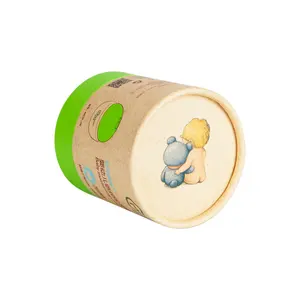 Tube en papier cylindrique, boîte en carton rigide, papier d'emballage alimentaire, boîte cadeau, personnalisable selon la demande - Product Image 2