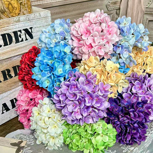 Flores Artificiales de Hortensia de Dos Cabezas, de Seda, para Decoración de Bodas y Hogar, Accesorios de Fotografía, Hechas a Mano con Moldeo por Inyección - Product Image 1
