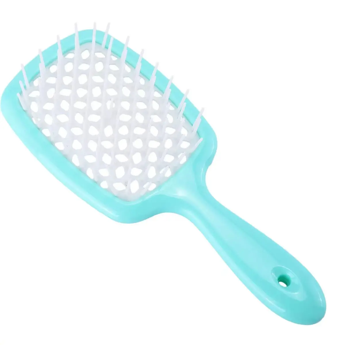 Hairdressing Vent Feature Plastic Handle Magic hollow design Spare Ribs Comb Detangling Hair Brush