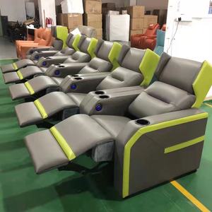 Ensemble de canapés 3/2/1 <span class=keywords><strong>en</strong></span> cuir multifonctionnel moderne de première classe, sièges de cinéma, chaise de cinéma - Product Image 2