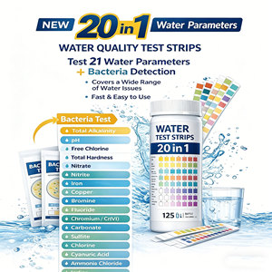 Tiras Reactivas 21 en 1 para Análisis <span class=keywords><strong>de</strong></span> <span class=keywords><strong>Agua</strong></span> Potable, Kit <span class=keywords><strong>de</strong></span> Prueba Rápida <span class=keywords><strong>de</strong></span> Calidad del <span class=keywords><strong>Agua</strong></span> para Uso Doméstico, Acuarios e Industrial, Detecta pH y Dureza - Product Image 4