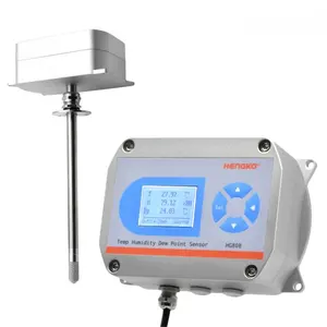 Hg808w4 150 độ C nhiệt độ cao độ ẩm điểm sương hiển thị Transmitter RS485 0-5V 0-10V 4-20mA cho lồng ấp
