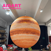 Modèle gonflable sur mesure surdimensionné de Jupiter pour les affichages d'événement de musée de l'espace avec des tailles personnalisables