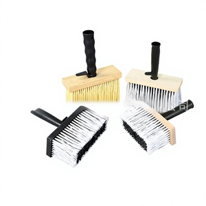 Customized OEM Synthetic Fiber Ceiling & Floor Cleaning <b>Brush</b> with Wooden Handle for Dust Removal-Multi-Purpose Use - Product Image 1