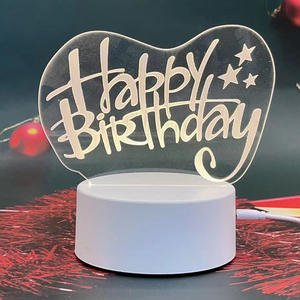 Lámpara de mesa de luz nocturna acrílica creativa 3D, juego de regalo de turismo cultural para publicidad de empresa, recuerdo de vacaciones, regalo corporativo - Product Image 2