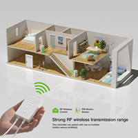 Kit d'éclairage d'escalier à commande automatique sans fil avec détecteur de mouvement, détecteur humain, alimenté par batterie DC12V pour l'automatisation de l'éclairage