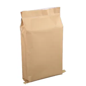 Sac tissé en Pp sac laminé sacs d'emballage de farine fournisseur en gros avec papier Kraft Agriculture thermoscellage impression Flexo 180