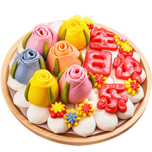 Dumplings Chinos Congelados, Pastel <span class=keywords><strong>de</strong></span> Flores Artesanal, Mantou, Caja <span class=keywords><strong>de</strong></span> Regalo <span class=keywords><strong>de</strong></span> Cumpleaños, Panecillos al Vapor, Pan Chino Congelado - Product Image 1