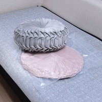 Pouf en velours néerlandais style nordique, coussin de siège épaissi en forme de citrouille, pour balcon, fenêtre en baie, tatami, rebord de fenêtre, sol, avec dossier à roulettes