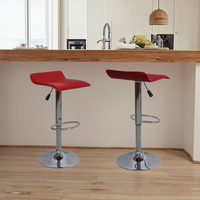 Tabouret de bar pivotant en cuir à hauteur réglable, structure métallique, moderne, pour salle à manger, hôtel, hôpital, atelier, bar à domicile, salon, centre commercial, chambre à coucher